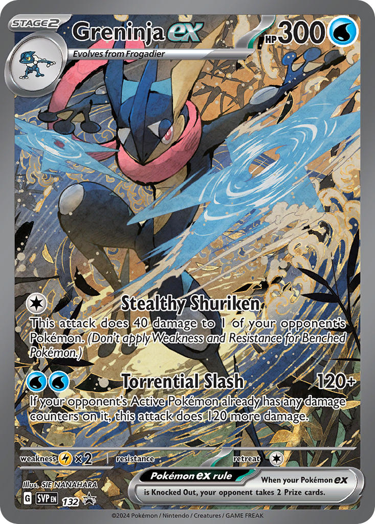 Greninja EX 132/SVP Promo Scarlet & Violet Promos Pokémon card