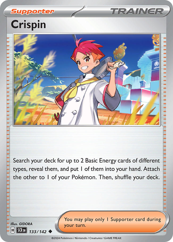 Crispin 133/142 Uncommon Stellar Crown Pokémon card