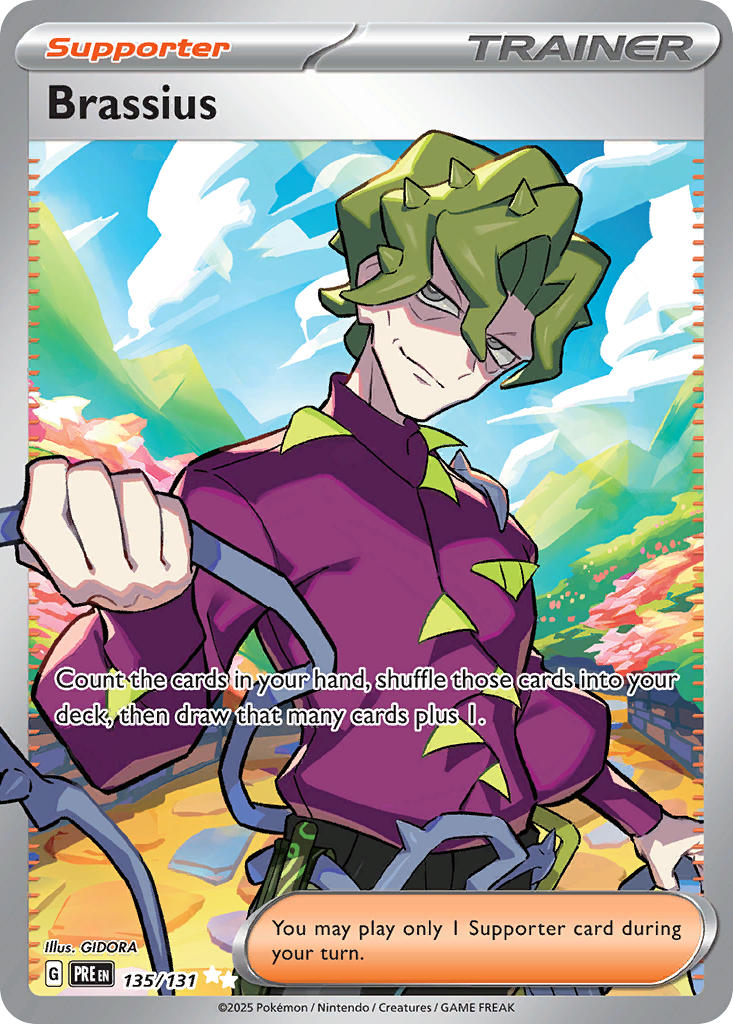 Brassius 135/131 Ultra Rare Prismatic Evolutions Pokémon card