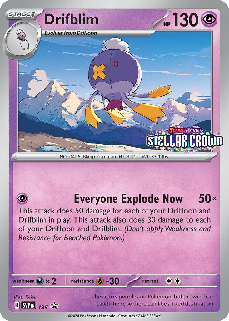 Drifblim 135/SVP Promo Scarlet & Violet Promos Pokémon card