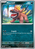 Maschiff 136/198 Common Scarlet & Violet Pokémon card