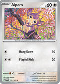 Aipom 137/167 Common Twilight Masquerade Pokémon card