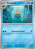 Omanyte 138/165 Uncommon 151 Pokémon card