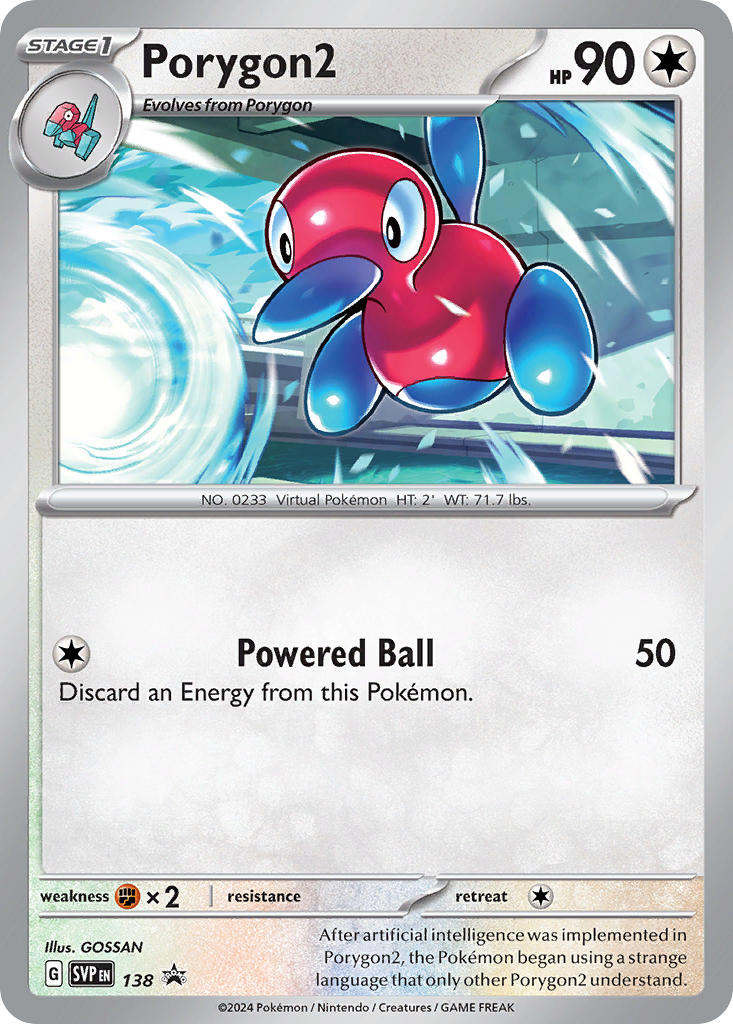 Porygon2 138/SVP Promo Scarlet & Violet Promos Pokémon card