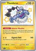 Thundurus 139/091 Shiny Rare Paldean Fates Pokémon card
