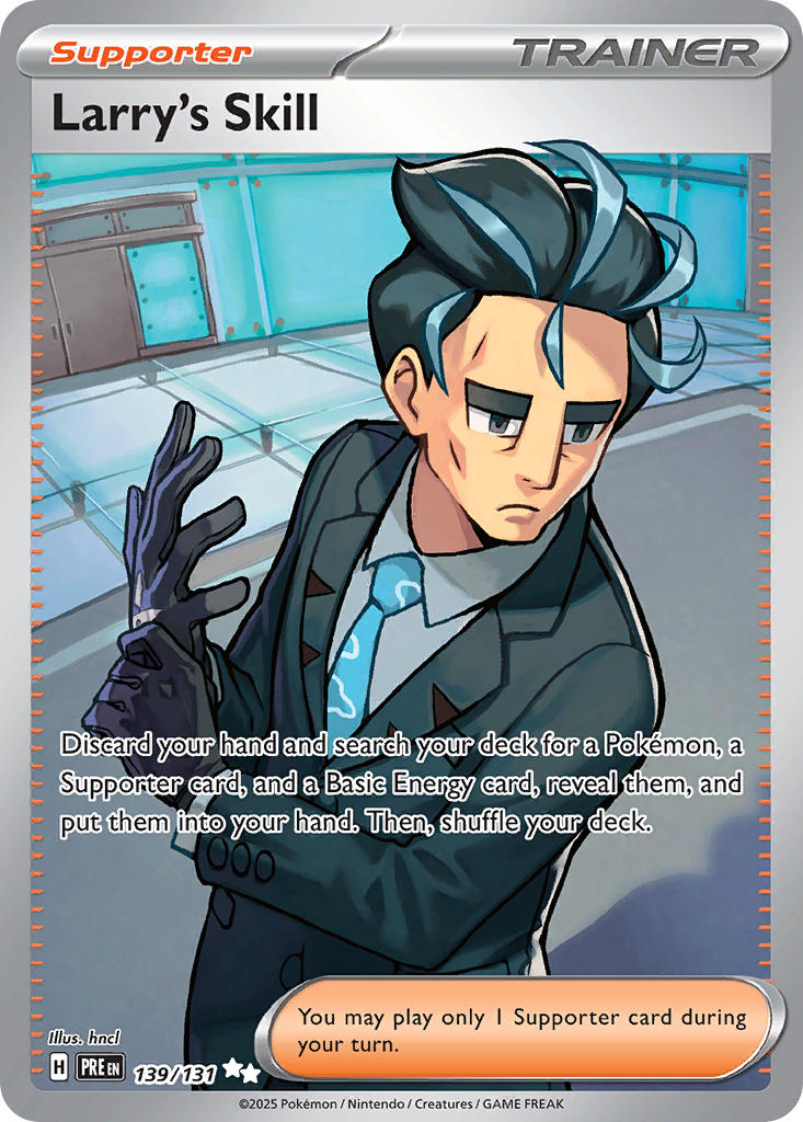 Larry's Skill 139/131 Ultra Rare Prismatic Evolutions Pokémon card