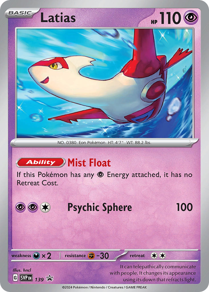 Latias 139/SVP Promo Scarlet & Violet Promos Pokémon card