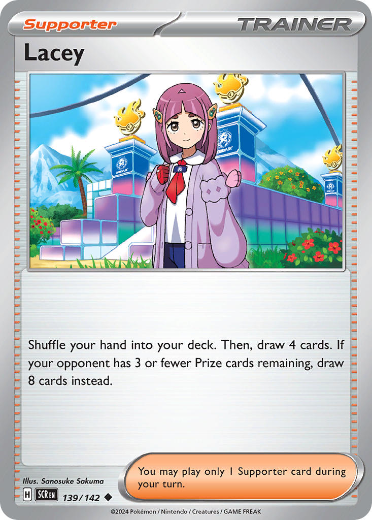 Lacey 139/142 Uncommon Stellar Crown Pokémon card