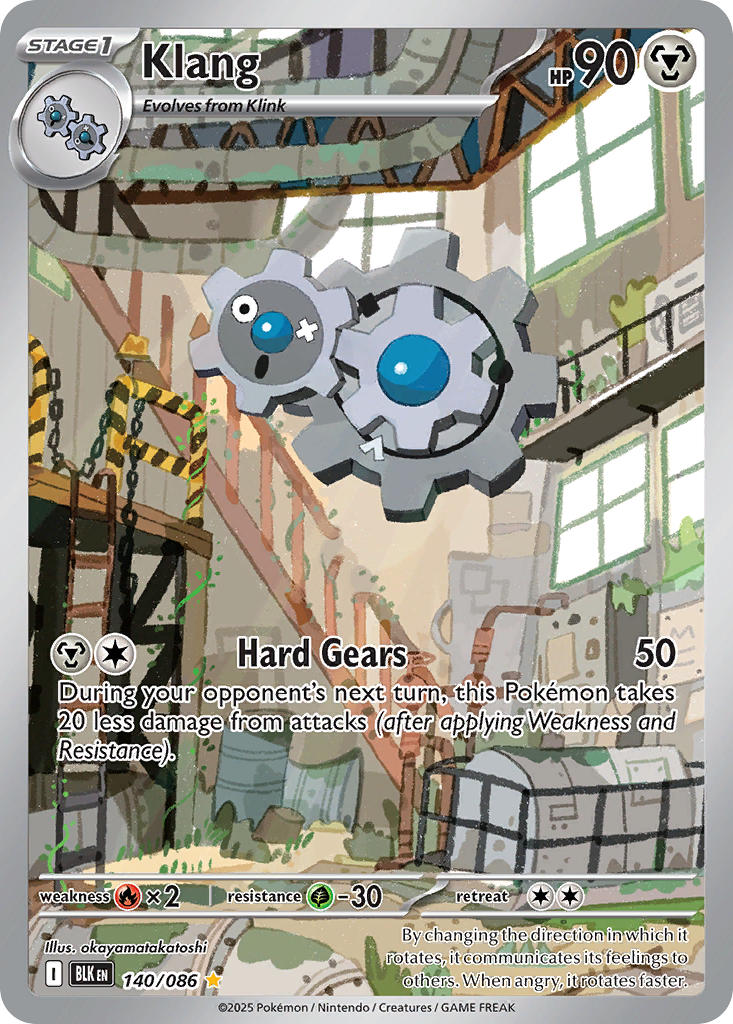Klang 140/086 Illustration Rare Black Bolt Pokémon card