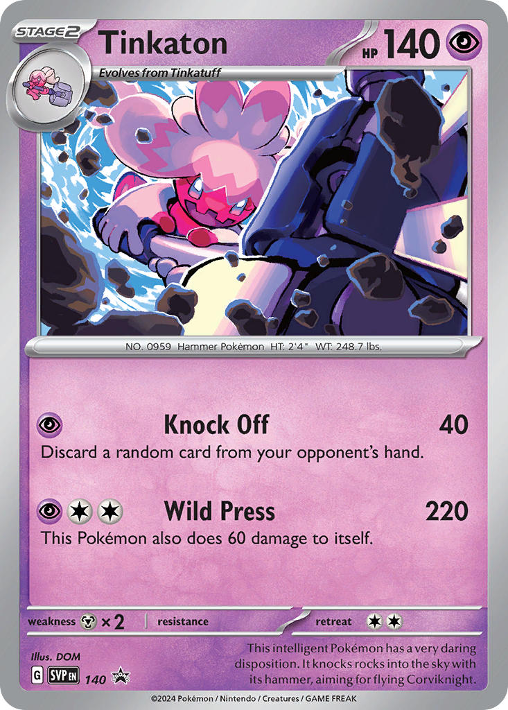 Tinkaton 140/SVP Promo Scarlet & Violet Promos Pokémon card