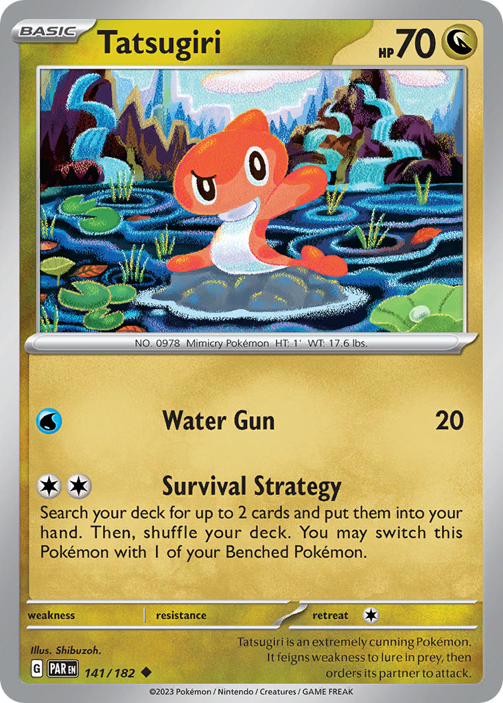 Tatsugiri 141/182 Uncommon Paradox Rift Pokémon card