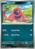 Maschiff 142/193 Common Paldea Evolved Pokémon card