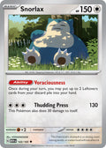 Snorlax 143/165 Rare 151 Pokémon card
