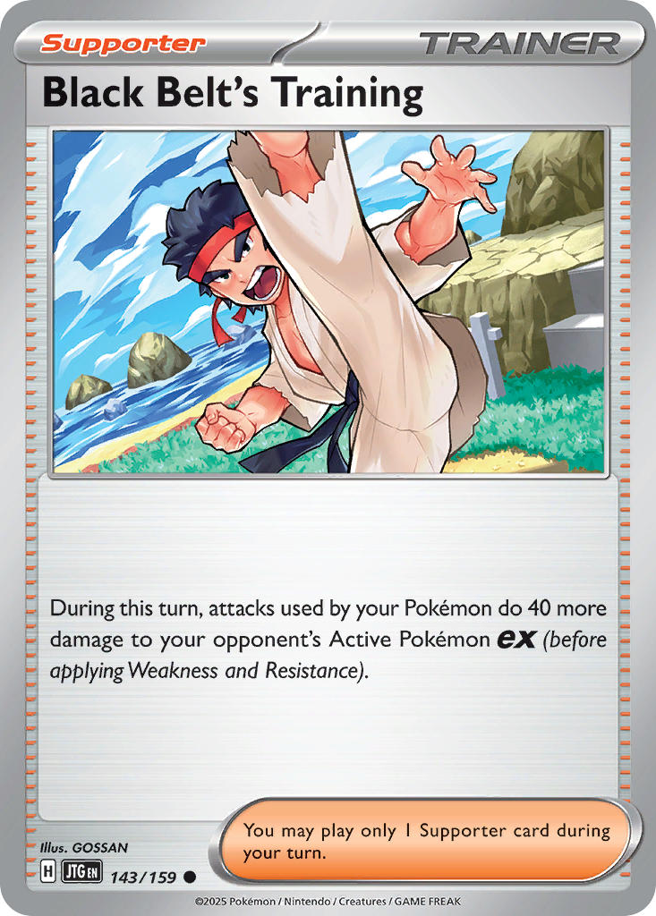Black Belt's Training 143/159 Common Journey Together Pokémon card