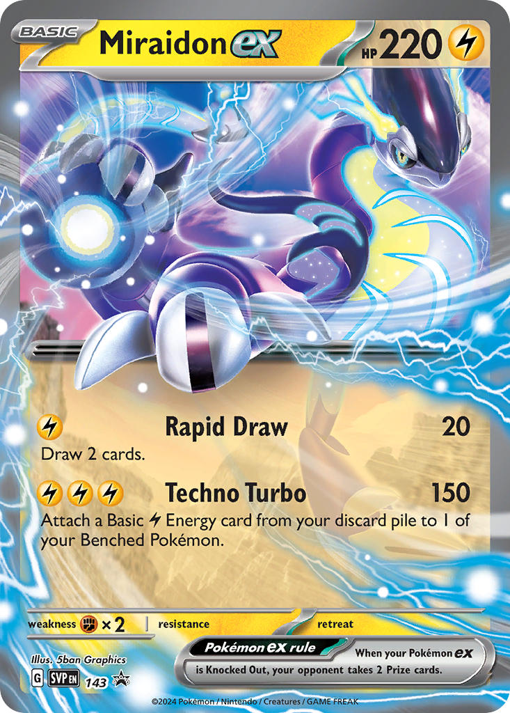 Miraidon EX 143/SVP Promo Scarlet & Violet Promos Pokémon card