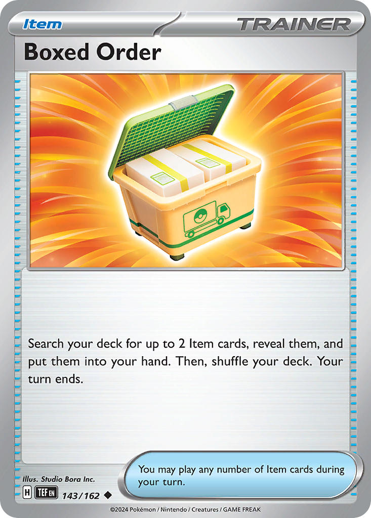 Boxed Order 143/162 Uncommon Temporal Forces Pokémon card