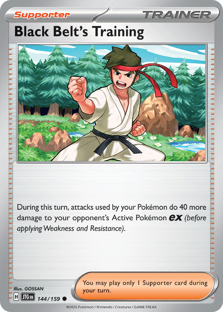 Black Belt's Training 144/159 Common Journey Together Pokémon card