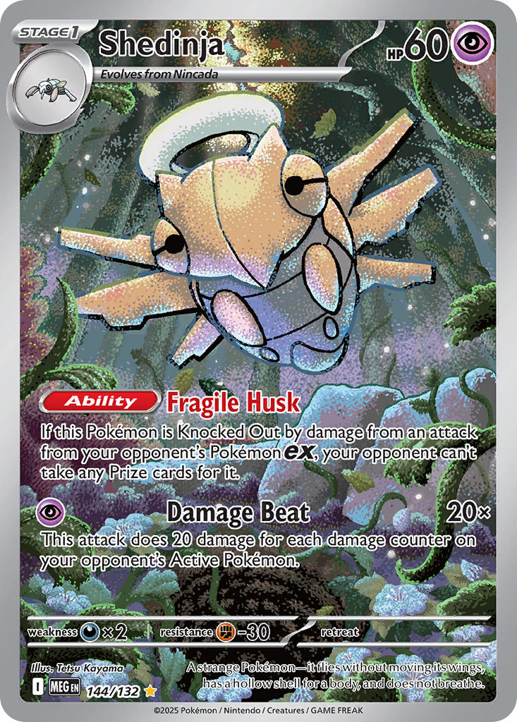 Shedinja 144/132 Illustration Rare Mega Evolution Pokémon card