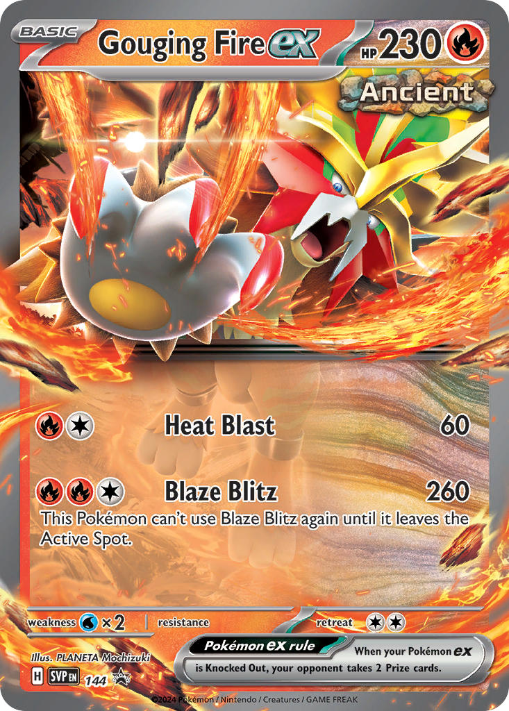 Gouging Fire EX 144/SVP Promo Scarlet & Violet Promos Pokémon card