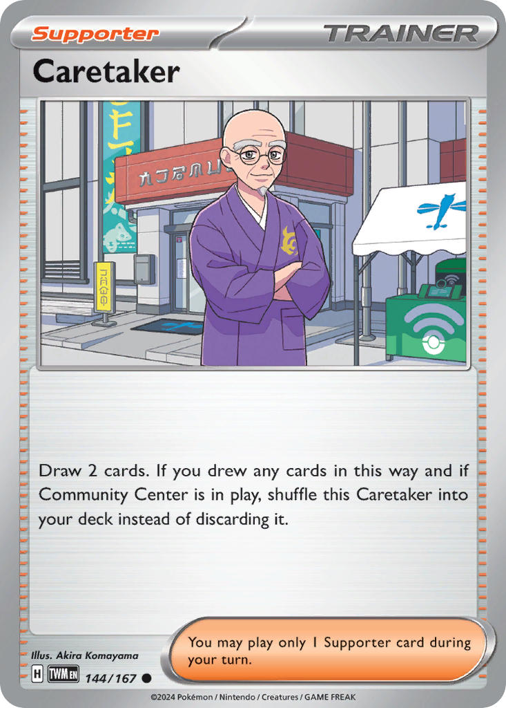 Caretaker 144/167 Uncommon Twilight Masquerade Pokémon card