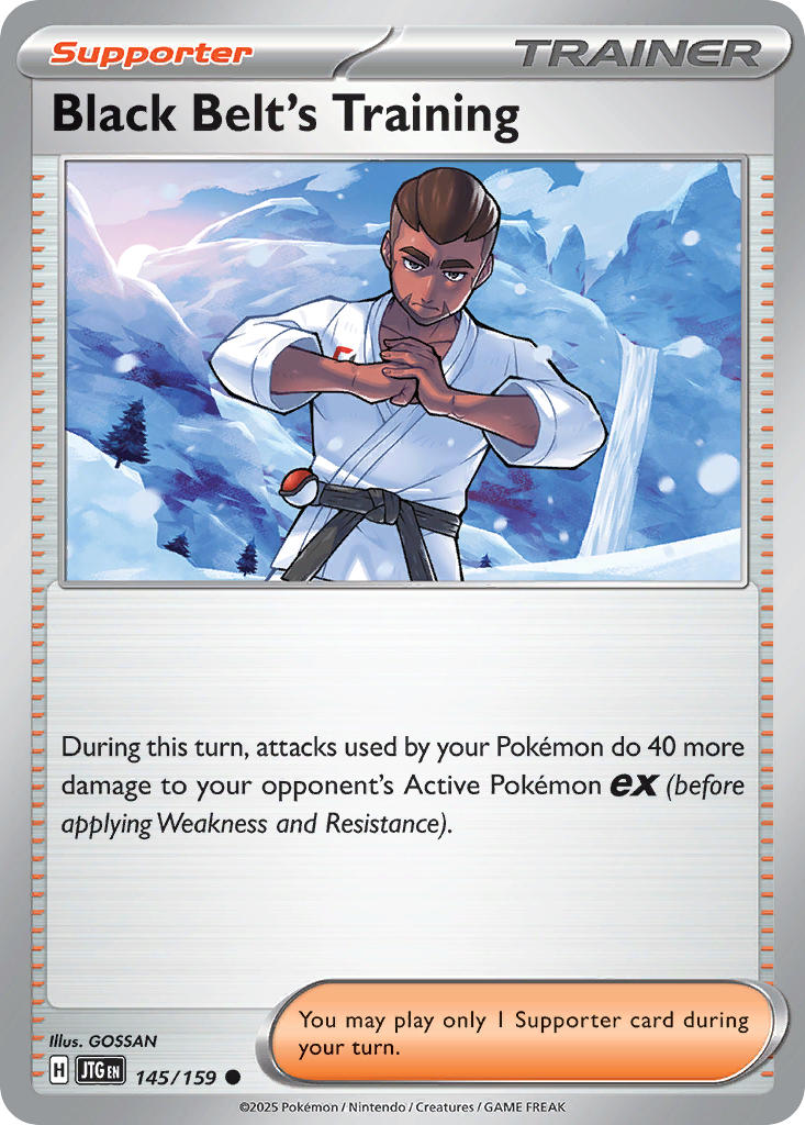 Black Belt's Training 145/159 Common Journey Together Pokémon card