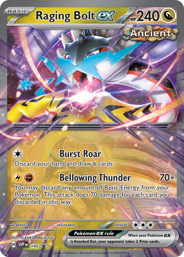 Raging Bolt EX 145/SVP Promo Scarlet & Violet Promos Pokémon card
