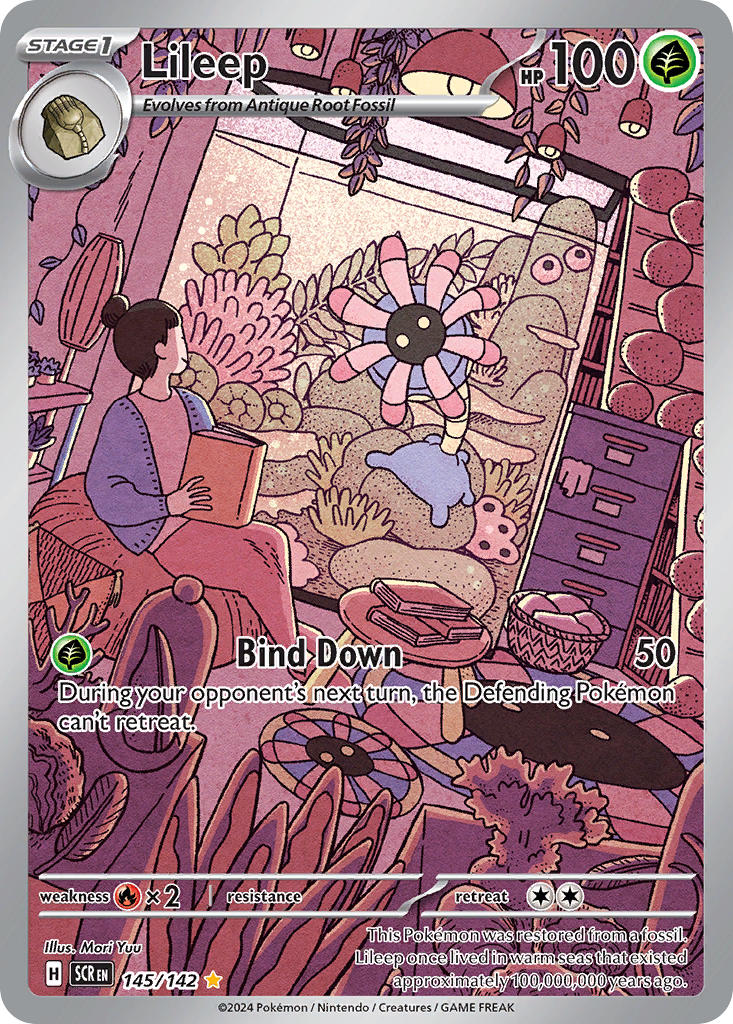 Lileep 145/142 Illustration Rare Stellar Crown Pokémon card