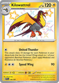 Kilowattrel 146/091 Shiny Rare Paldean Fates Pokémon card