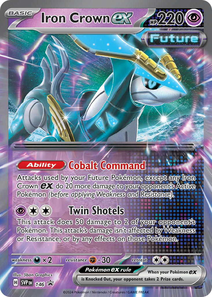 Iron Crown EX 146/SVP Promo Scarlet & Violet Promos Pokémon card