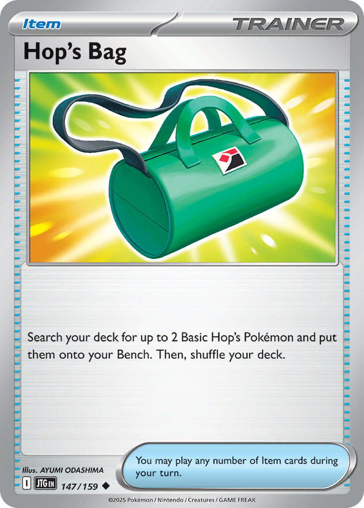 Hop's Bag 147/159 Common Journey Together Pokémon card