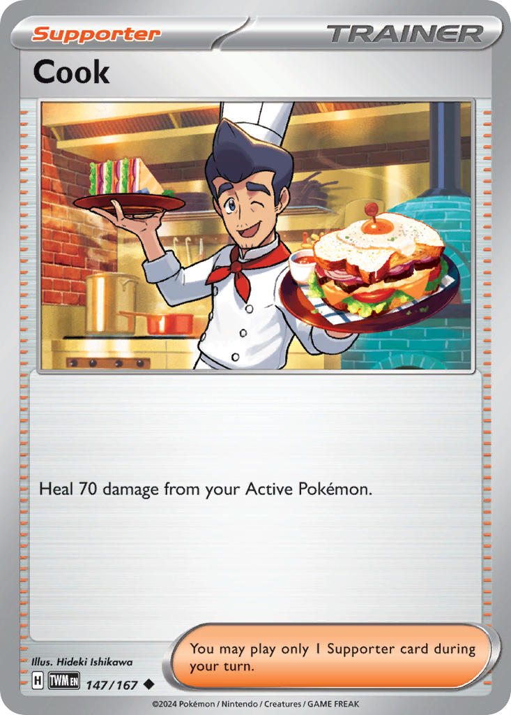 Cook 147/167 Uncommon Twilight Masquerade Pokémon card