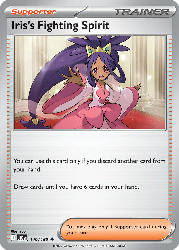 Iris's Fighting Spirit 149/159 Common Journey Together Pokémon card