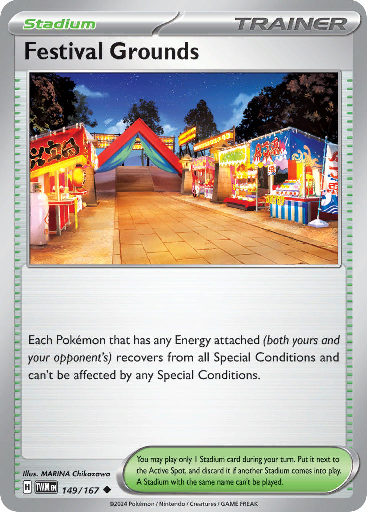 Festival Grounds 149/167 Uncommon Twilight Masquerade Pokémon card
