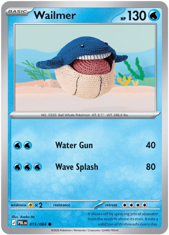Wailmer 015/084 Pitch Black Pokémon card