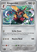 Kingambit 150/197 Uncommon Obsidian Flames Pokémon card