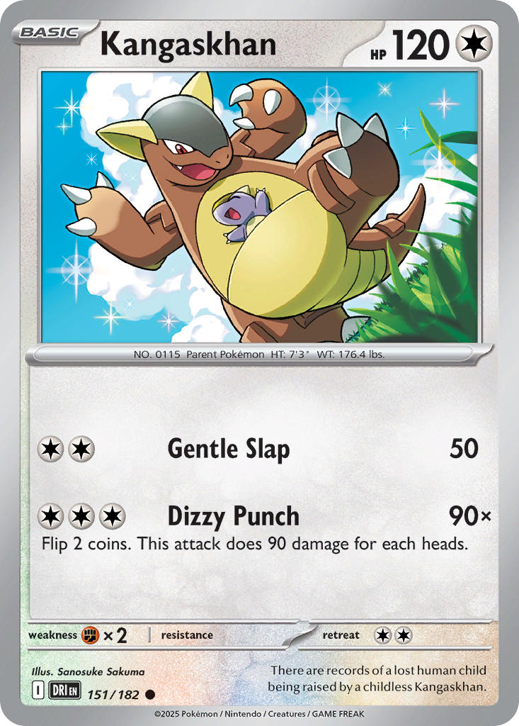 Kangaskhan 151/182 Rare Destined Rivals Pokémon card