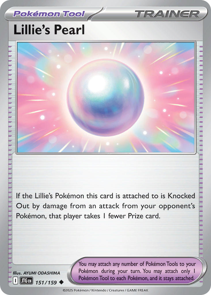 Lillie's Pearl 151/159 Common Journey Together Pokémon card