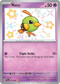 Natu 151/091 Shiny Rare Paldean Fates Pokémon card