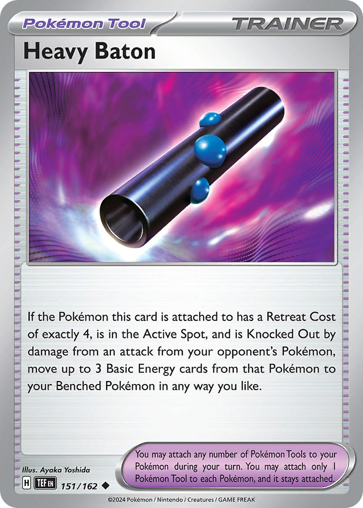 Heavy Baton 151/162 Uncommon Temporal Forces Pokémon card