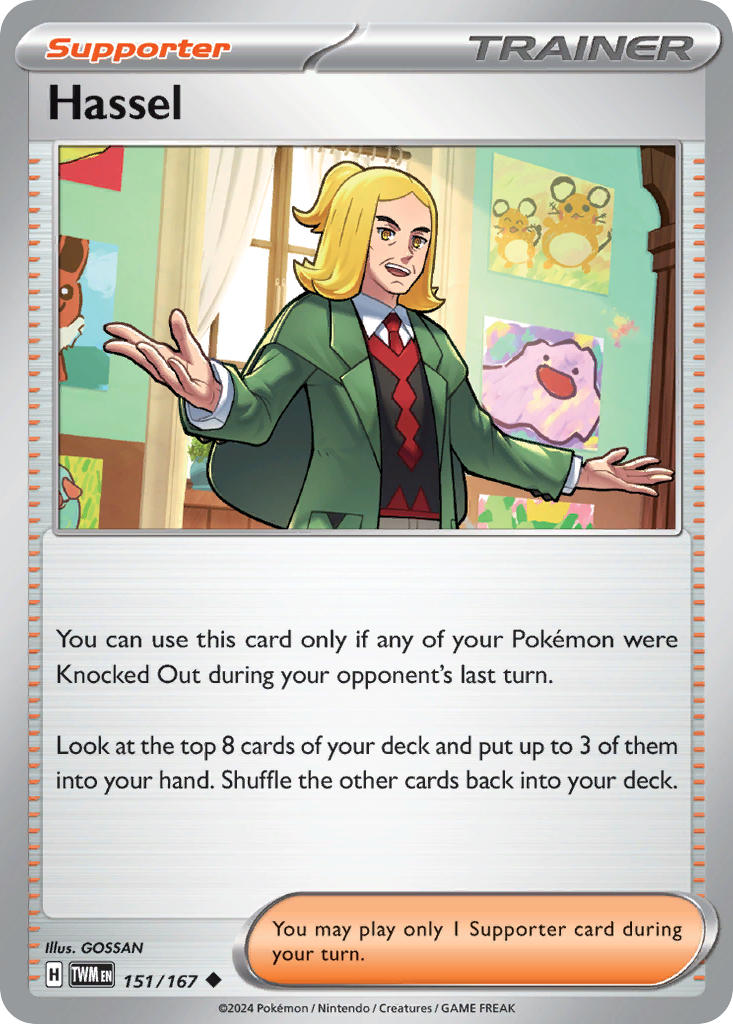 Hassel 151/167 Uncommon Twilight Masquerade Pokémon card
