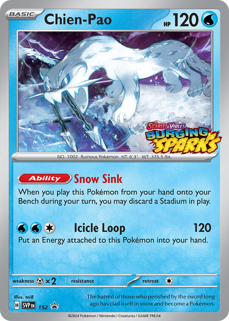 Chien-Pao 152/SVP Promo Scarlet & Violet Promos Pokémon card