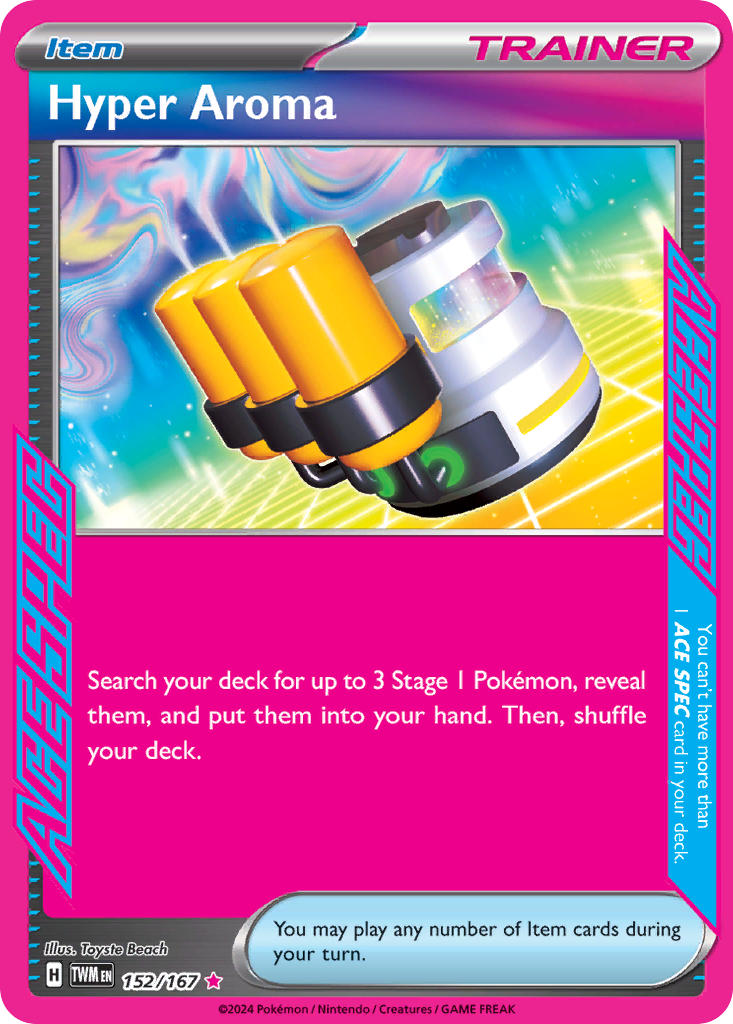 Hyper Aroma 152/167 Ace Spec Rare Twilight Masquerade Pokémon card