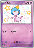 Ralts 153/091 Shiny Rare Paldean Fates Pokémon card