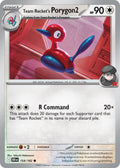 Team Rocket's Porygon2 154/182 Common Destined Rivals Pokémon card