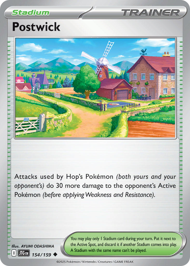 Postwick 154/159 Common Journey Together Pokémon card