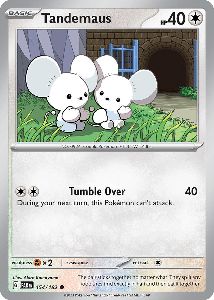 Tandemaus 154/182 Common Paradox Rift Pokémon card