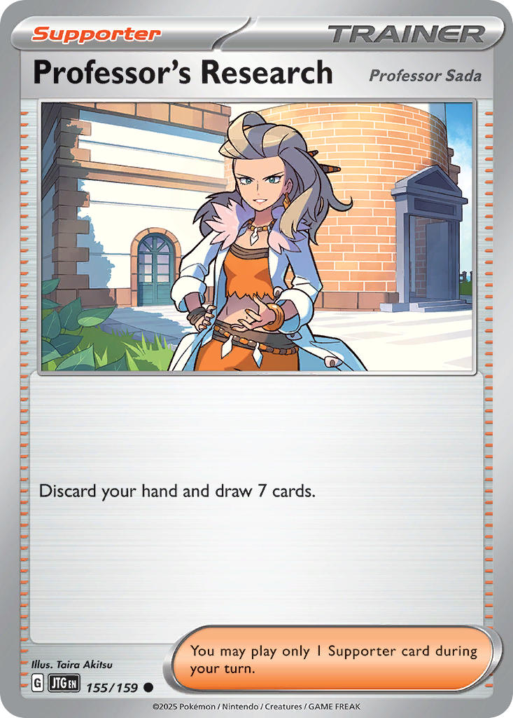 Professor's Research 155/159 Common Journey Together Pokémon card
