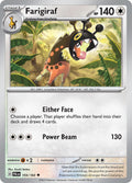 Farigiraf 155/193 Rare Paldea Evolved Pokémon card