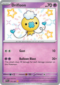 Drifloon 155/091 Shiny Rare Paldean Fates Pokémon card