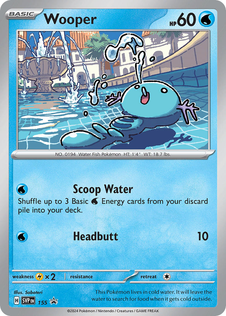 Wooper 155/SVP Promo Scarlet & Violet Promos Pokémon card